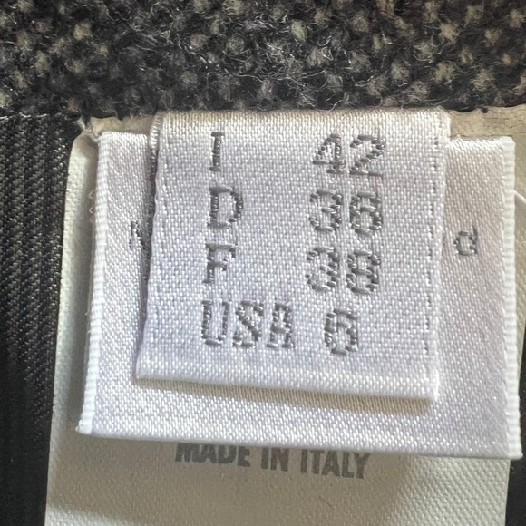 Brunello Cucinelli Cashmere Wool Pleated Asymmetrical Skirt Size 6 - Picture 6 of 9